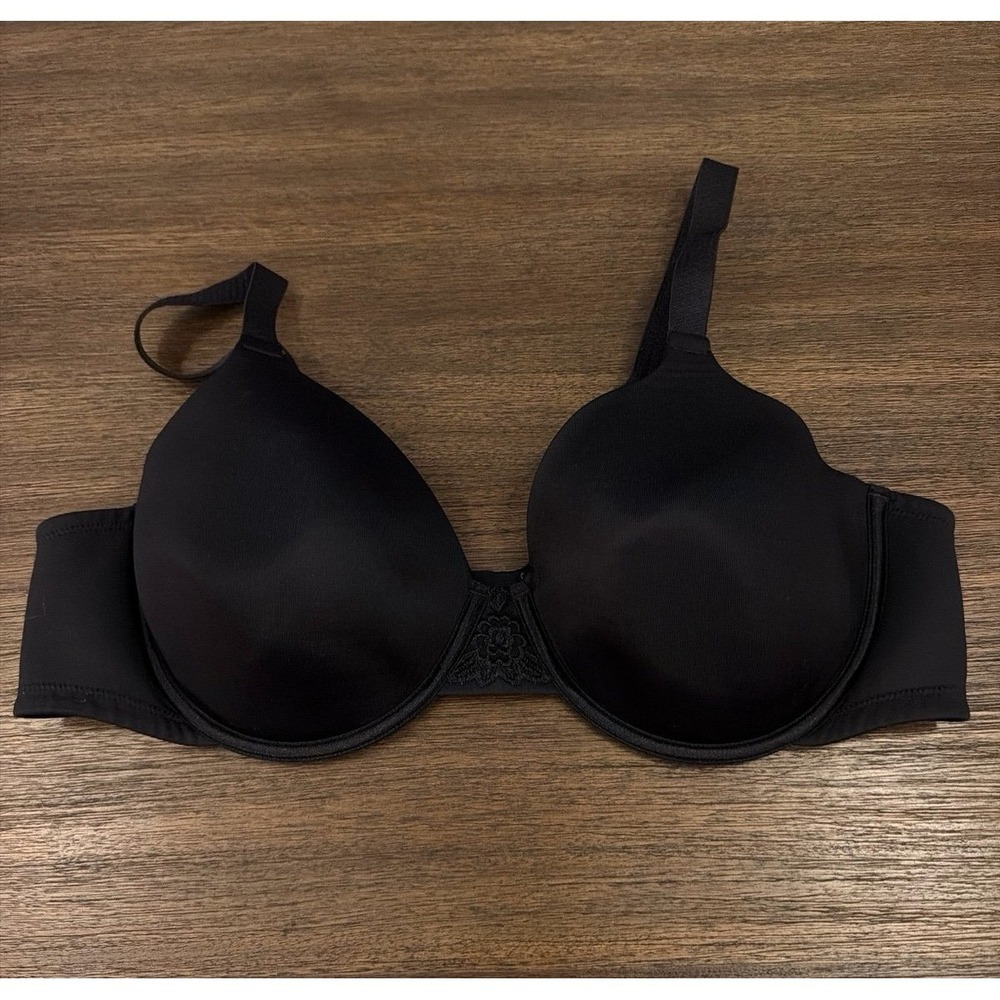 Vanity Fair Women's Black Full Coverage Bra 42C Underwire 76380